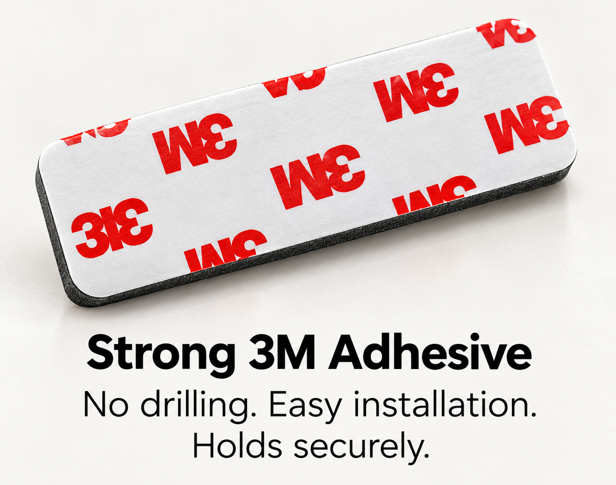 3M adhesive backing for mounting a CanBuddy without drilling